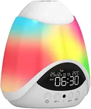 Ronyme Mini Smart Speaker Alarm Clock Projector Lamp Multifunctional Projected Ambient Light for Study Room Apartment Home Bedroom