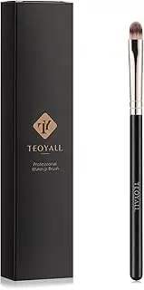 TEOYALL Flat Rounded Concealer Brush, Soft Dense Synthetic Bristles Blending Brush For Powder Cream Concealer Eyeshadow