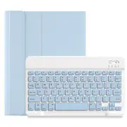 MCC For Samsung Galaxy Tab S9 FE+ Plus 12.4" Keyboard Case Cover Pen Slot X610 [Light Blue]