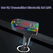 Car MP3 Player Bluetooth 5.0 FM Transmitter w/1A USB Charger and QC3.1A beSVr