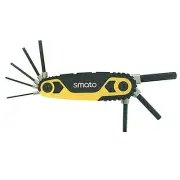 8PCS Locking & Folding Hex Key Set Multi Tool Outdoor Repair SM-8HLI(3/32~1/4")