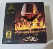 Wilmax England Crystalline Wine Glass set of 2 (27 oz - 800 ml) New in Box