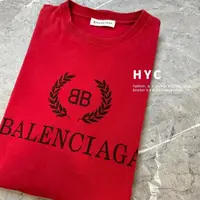 在飛比找蝦皮商城精選優惠-[二手] Balenciaga 稻穗 徽標圓領短袖T恤 男款