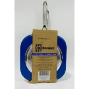 Sedona Forged Aluminum 8 Fry Pan and 11 Griddle Pan 2-PIECE Cookware Set Blue