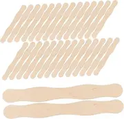 BELLIFFY DIY Popsicle Stick Set 50pcs Handmade Model Materials for Wedding Programs Cake Decorations
