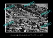 OLD POSTCARD SIZE PHOTO LINSLADE BEDFORDSHIRE ENGLAND TOWN AERIAL VIEW c1950 1