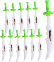 Abaodam 12Pcs Colored Glowing Sword for Interactive Party Supplies Safe Smooth Design Fun Parent Playtime for Dress Up and Celebrations