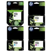 HP 920XL Ink Cartridge Value Pack - Includes: [1 x Black, Cyan, Magenta, Yellow]