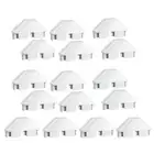 16 Pack White Vinyl Picket Fence Caps 7/8in X 3in Vinyl Picket Fence Caps1416