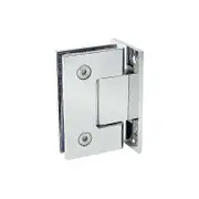 Unbrand Hinge Stainless Steel Frameless Glass Door Hinge Two Way Glass Door Shower Room Hinge(4mm Welding Clamp 90 Degree 304 Light) Cisea