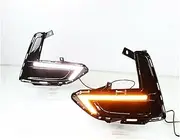 LED DRL Daytime Running Light Front Fog Lamps with Turn Signal Assembly Accessories Compatible With Nissan Sentra 2019 2020