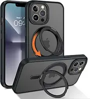 BENTOBEN Case for iPhone 13 Pro, Magnetic Slim Cover Compatible with MagSafe, 360° Rotatable Ring Stand Protective Case for iPhone 13 Pro 6.1 inch, Black