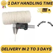 Macrame Cord,3Mm X 328 Feet Cotton Macrame Cord,Natural White Cotton Cord Macram