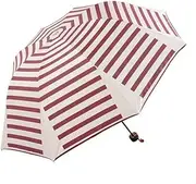 Naval Stripe Three Folding Umbrella UV Protection Sun Umbrella,Red