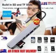 7in1 USB-C Type C HD Output 4K HDMI USB 3.0 Adapter SD TF CARD HUB MacBook ProUD