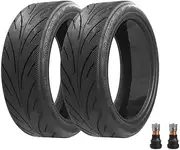 FKAUPUZTY 10 Inch 60/70-6.5 Rubber Tubeless Scooter Tires Fit For Segway Fit For Ninebot MAX G30 Front And Rear Tyres With Gas Nozzle(2PCS)