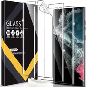 [3-Pack] Hydrogel Screen Protector for Samsung Galaxy S21 5G supports Fingerprint Unlock Flexible TPU-For S21 5G