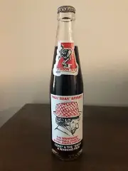 Vintage Alabama Crimson Tide Georgia Bulldogs 10 oz Glass Coke Bottles