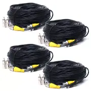 4x150ft BNC RCA Video Power Cable CCTV DVR Surveillance Security Camera Wire C68