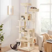 BEASTIE Cat Tree Tower Scratching Post Beige 184