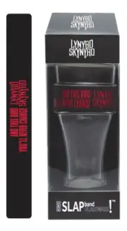Lynyrd Skynyrd Slap Band Single Pint Glassware Black Band/Red Letters