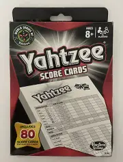 Hasbro Gaming Yahtzee Score Cards World Series Includes 80 Score Cards