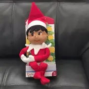 The Elf On The Shelf Girl Plushee Pals Dark Skin Brown Eyes NINA New In Box NIB