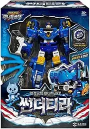 hwasooboon Mini Force Dinobot Warrior Transforming Robot Figure | 3 Modes with Accessories (Thunder Tira)