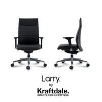 在飛比找momo購物網優惠-【Kraftdale】Larry 頭層牛皮主管椅 人體工學椅