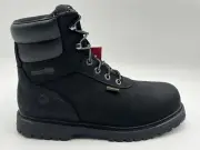 NEW WOLVERINE Iron Ridge Waterproof Steel Toe 6" Work Boot Men SZ 11 in BLACK