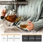 3Pcs Tea Sugar Coffee Canister Set Large Capacity Tea Sugar Coffee DSC