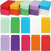 Geyee 500 Pcs Small Coin Envelopes Seed Envelopes Small Tip Envelopes for Cash Self Adhesive Mini Envelopes for Seeds Storage for Home Wedding Garden and Office (Colorful,2.25 x 3.5 Inch)