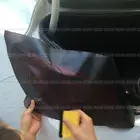 Matte Black Car LED Headlight Fog Lamp Tail Light Wrap Film Sticker Accessories