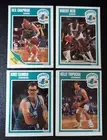 1989-90 Fleer Basketball 89 Charlotte Hornets Team Set Rex Chapman RC 4 Cards