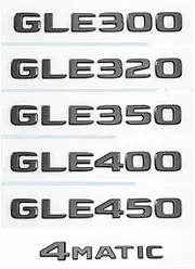NPZPTFVFNR Glossy Black Letters GLE300 GLE450 GLE400 GLE300d Emblem Fit for Mercedes Fit for Benz AMG Car Trunk Rear W166 C292 Logo Sticker(GLE350de)