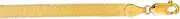 [JewelryWeb] 10k Yellow Gold 4.6mm Herringbone Chain Bracelet 18 Centimeters Link-Bracelet for Women and Men