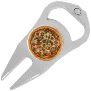 Pizza Golf Ball Marker Divot Repair Tool Bottle Opener