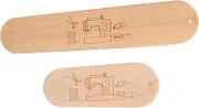 IWOWHERO Quilting Pressing Tool 2pcs Wooden with Integrated Scale for Sewing Ironing Projects