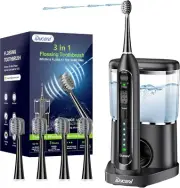 Electric Toothbrush with Water Flosser, Professional Flossing Toothbrush Comb...