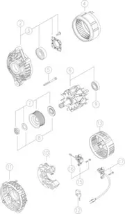Mahle Alternator for Atlas Material Handlers 4.0L - Onward