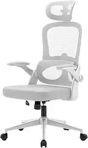 [SIHOO] M102C-M102Ergonomic Office Chair, Computer High Back Chair with Dual Back Design - Individual Lumbar Pillow, 3D Armrests, Adjustable Headrest and Comfortable Thick Cushion (Gray)