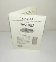 Thorens Excelda Camera Phonograph Instructions Reproduction