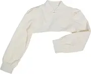 [Holibanna] Fashionable Women Bolero Jacket Fake Shirt Collar Chiffon Cooling Shawl Sports Shrug Wedding Shrugs Versatile Design