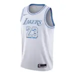 DY• NIKE SWINGMAN JERSEY NBA 球衣 白色 湖人 城市版 JAMES CN1737-102