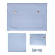 3 In 1 Waterproof Leather Laptop Liner Bag 14 Inches Baby Blue Laptop Cases & Bags