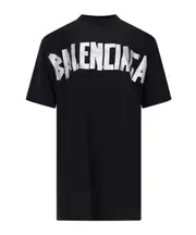 Balenciaga New Tape Type Oversized T-Shirt 3,4 black