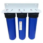 Water Filter Big Blue 20x4.5 Tank - Spun + Nano Silver Carbon Filters TB20-SSN-W
