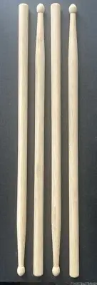 New 2 Pairs 16” 5A Wood Drum Sticks Durable Bamboo Beats Hickory Maple Buy Bulk