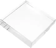 Versatile Crystal Square Paperweight Glass Statue for Desk Decorative and Photography Studio
