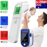 Non-Touch Digital Baby Forehead IR Thermometer Temperature Gun Pulse Oximeter;
